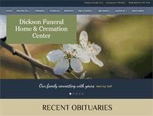 Tablet Screenshot of dicksonfuneralhome.com